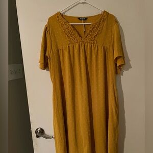 BloomChic Mustard Yellow Dress